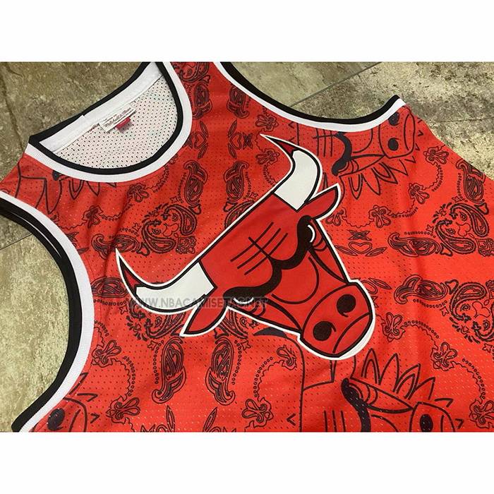 Camiseta Chicago Bulls Michael Jordan NO 23 Mitchell & Ness 1996-97 Rojo2
